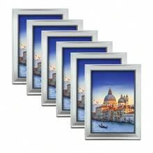 1個歐式復古相框(附相紙)供掛牆/擺放於桌上,非常適合用於家居、臥室、餐廳、客廳裝飾 - 銀色 - 查看 19