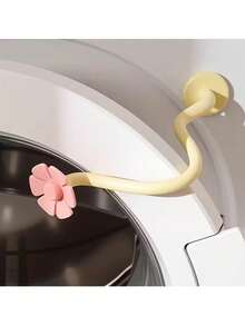 1pc Magnetic Flower Shaped Laundry Dryer Vent Clip, Detachable Magnetic Support Bracket With Adjustable Arm For Washing Machine, Can Be Used As Door Stop, Decoration, Door Holder, Home Accessory, Washer Accessory