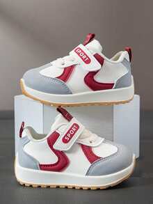 1 Pair Kids Sports Shoes, Toddler First Walking Shoes, Infant Casual Shoes For Boys & Girls, Spring/Autumn, Suitable For 1-7 Years Old - Đỏ - Xem 3