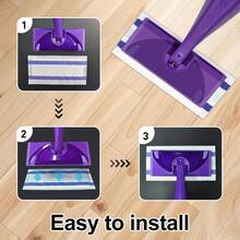 Heavy Duty Disposable Mop Pads Refills 10 Count Absorbent Wet And Dry Multi Surface Floor Cleaning With Scrub Strip For Spray Mops - 1 - Xem 6