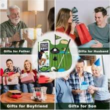 浴室必备套装：马桶高尔夫迷你球场 - 在马桶旁享受趣味游戏，娱乐无穷！马桶高尔夫套装，送给爸爸放松娱乐的完美礼物。 - 彩色 - 查看 9