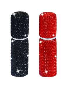 3个装钻石形可填充香水喷雾瓶，便携迷你独立香水瓶，旅行喷雾盒，10毫升