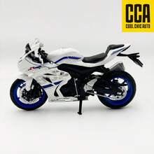 C C A 1:12 Suzuki GSX-R1000 摩托車合金模型，可站立，後輪懸吊，車把可左右轉向，附展示底座，男孩女孩玩具，萬聖節聖誕節生日禮物 - 彩色 - 查看 15