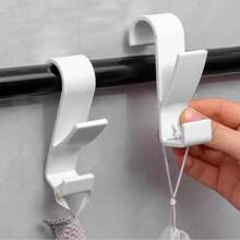 10pcs Radiator Hooks, Radiator Hooks, Towel Rack Heating Hooks, Plastic S-Shaped Hooks, Suitable For All Standard Radiators, Bathroom Hanging Clips, Electric Towel Rack Hooks, Multi-Function Drying Rack Hooks, Towel And Clothing Storage Rack Bathroom Accessories Bathroom Tools
