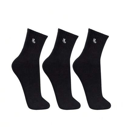  Meias Lupo - Kit C/ 3 Pares Meias Masculinas Lupo Cano Medio