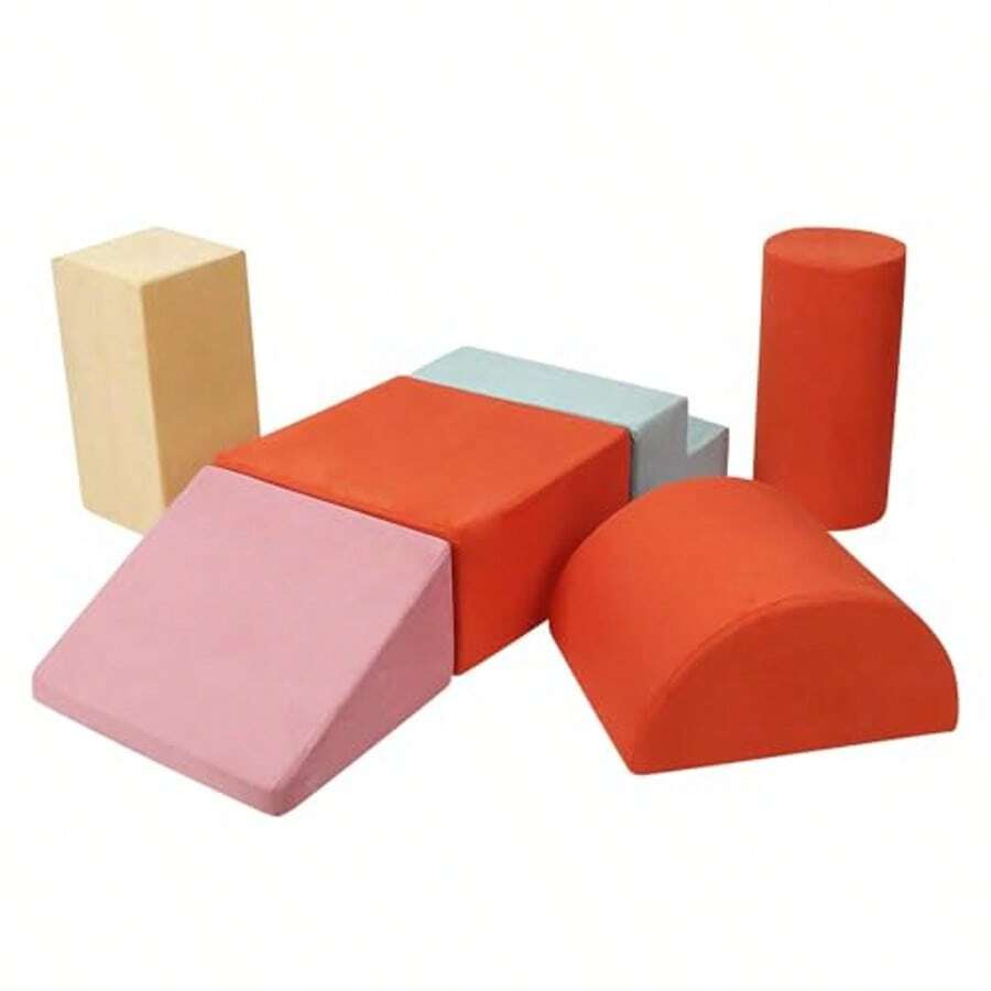 Juego de bloques de escalada de espuma suave: juguetes grandes 5 en 1, arco de escalada para gatear y deslizarse para niños pequeños, juego de espuma para guardería y preescolar. - Multicolor - Ver 1