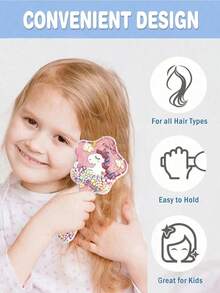 6pcs Hair Styling Tool Set, Includes Comb, Spray Bottle, Hair Mist Bottle, Transparent Water Bottle, Rat-Tail Comb, Hairline Shaping Comb, Suitable As New Year Gift For Girls, Comes With Cute DIY Stickers (Random Style) - Pink - View 4