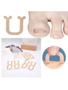 12/20/40/60pcs U-Shaped Foot Pads, Breathable Material, Foot Protection, Easy To Stick - Multicolor - View 5