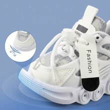 Toddler Girls Shoes Sneakers For Toddler Girls And Boys Aged 3-5, Featuring Breathable, Non-Slip Running Shoes Suitable For All Seasons In Black And White, Sizes 5.5 Toddler To 11 Little Kid. - 黑色 - 查看 6
