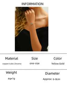 1件定制诞生石项链，锆石水滴形、心形、方形宝石，个性化生日礼物、母亲节礼物、闺蜜礼物 - 手鍊愛心 - 查看 36