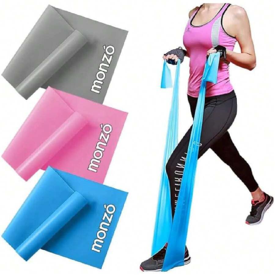 Ó| Ligas de Resistencia para Ejercicio | Bandas para Ejercicio | Ligas Ejercicio | Ligas de Resistencia | Bandas de Resistencia| Yoga | Pilates | HIIT |,36760821 - Azul menta - Ver 1