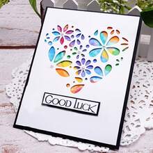 Metal Cutting Die, Metal Cutting Dies For Making Paper Cards, Scrapbooking, DIY Cards, Photo Albums, Assorted Craft Decorations. Heart Cutouts For Valentine's Day.