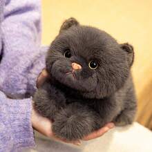 1 con thú nhồi bông hình mèo sống động như thật, búp bê mèo lông mềm mại trang trí nhà cửa, đồ chơi trẻ em và thú cưng, quà sinh nhật/Giáng sinh. - Nhiều màu - Xem 3