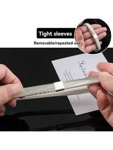 男女通用弹力袖口带，防滑金属袖扣，耐用免洗臂带，男女皆宜，派对及节日用品 - 彩色 - 查看 7