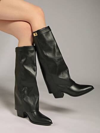 Pantalon évasé et bottes hautes à bout pointu pour femmes, nouvelles bottes de cow-boy occidentales pour l'été 2025