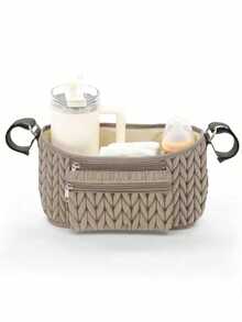 1 件婴儿推车收纳袋，尿布收纳袋，带可调节肩带，多色可选，适用于婴儿推车 - 彩色 - 查看 13