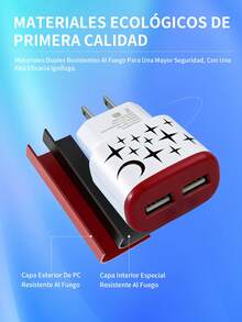 Cargador rápido de 2 puertos USB,3.1A, cable integrado de 1M con coneecion Micro para celular,Adaptador de alimentación compacto y portátil, perfecto para el hogar, viajes y uso al aire libre! Cargador de viaje, fuente de alimentación para el hogar, adaptador ligero, banco de energía elegante, entrega de energía eficiente, fuente de energía confiable, cargador multiportador, adaptador de carga rápida, viajeros frecuentes, entusiastas - Multicolor - Ver 7