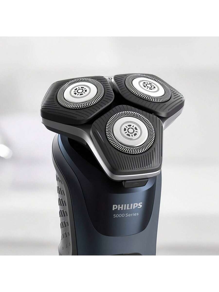 PHILIPS S5835 多效理容刮鬍刀 滿電續航60分鐘 Type-C介面充電便利 360度靈動刀頭緊貼臉部曲線 減少肌膚壓力 可水洗易於清潔 深藍色 - 深藍色 - 查看 1
