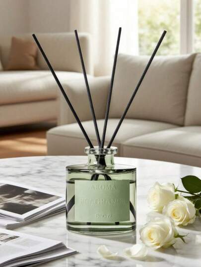 50ml Air Freshener With 5 Fragrance Sticks, Suitable For Bathroom, Bedroom, Home Decor, Long-Lasting Essential Oil Aroma, Odor Eliminator, Aromatherapy Diffuser, Home Fragrance, Best Gift For Girls, Friends, Ladies, Moms, Classmates For Easter, Thanksgiving, New Year, Mother's Day, Valentine's Day, Birthday