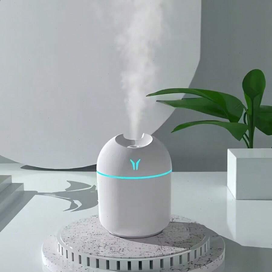 250ML USB Mini Air Humidifier Aroma Essential Oil Diffuser For Home Car Ultrasonic Mute Mist Maker Diffuser With LED Color Lamp LED Humidifier, Cute Cool Mist Humidifier With LED Light -Refreshes Room, Plants, And Car - Perfect For Home, Office, And School -Great Gift For Holidays And Back To School - Multicolor - View 1