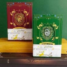 Harry Potter 霍格沃茨笔记本，格兰芬多、斯莱特林、赫奇帕奇、拉文克劳主题笔记本，精美魔法主题礼物，适合派对、返校季、魔法爱好者文具套装 - 彩色 - 查看 5