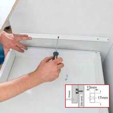 5Pairs(10pcs) Draw Rail Set Plastic Drawer Slides 298mm Draw Runners Replacement - White - View 5