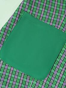 HOMEYEE Blazer Collar Long Sleeve Printed Casual Elegant Versatile Business Commute Jacket, Suitable For All Seasons - Green - View 7