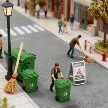 4 piezas Juego de limpieza para decoración navideña, adecuado para decorar parques, calles, maquetas de casas, decoraciones navideñas, adecuado para Navidad, decoraciones navideñas para el hogar, se puede DIY libremente como accesorios de fotografía, regalos creativos de Año Nuevo (algunos colores al azar) - Multicolor - Ver 3