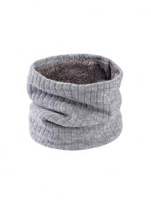 1 pièce Femme Col roulé en mélange de laine à motif diamant, écharpe chaude tricotée épaisse et coupe-vent, convient pour un usage quotidien et extérieur, doublure thermique douce (couleur de doublure aléatoire) - Multicolore - Voir 17