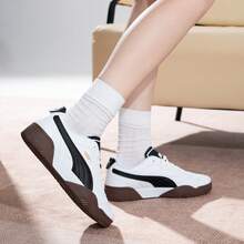 Puma 戶外休閒運動板鞋 低筒復古運動鞋 情侶板鞋 日常通勤鞋 Tifosi運動休閒鞋 男鞋 女鞋 397454-02 - 彪馬白-黑色-咖啡棕 - 查看 3