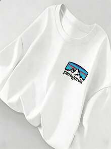 重ポンドコットン200 gメンズ秋冬コットンクルーネックゆったりカジュアル長袖Tシャツ,メンズユニセックスの長袖Tシャツ、着心地が良く、ゆったりとしたバージョン、オーバーサイズのシルエット、グラフィックプリント、ファッショナブルなデザイン、家でも外でも着用でき、あらゆる年齢層の方に適しています、メンズ冬服、メンズ冬服、メンズ　トレーナー、メンズ　セットアップ、せっとあっぷ　メンズ、ロンt、サブカル系 - ホワイト - チェックする 2