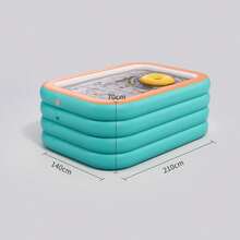 120*68*27 Inch Extra Large Inflatable Swimming Pool, Thick & Durable For Adults, Family Backyard Pool, Suitable For Garden, Summer Water Park, Portable Easy Set Up Pool