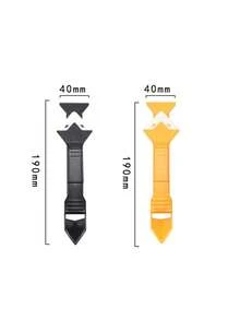 5-In-1 Silicone Caulk Remover Tool Set, Sealant Smoothing Scraper Tools, Caulking Tools, Flooring Mold Removal Manual Tool Set (Black Metal Head Is For Black Version, Not The Complete Product) - Black - View 3