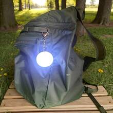 USB Rechargeable Cute Heart-Shaped LED Night Light, Touch Sensor Lighting, Portable LED Pendant Decoration Lamp, Chain Design For Hanging Or Handheld Use, Keychain Accessory Suitable For Women's Wallets, Backpacks, Handbags, Couples' Keychains, Bedside Lamps, And More - white light - View 4