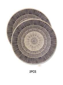 Tấm lót bàn tròn họa tiết Mandala, Tấm lót bàn tròn tua rua in họa tiết cổ điển, Tấm lót bình hoa, Tấm lót nồi, Thảm cách nhiệt bàn ăn nhà bếp, Khăn trải bàn cưới, Trang trí đám cưới, Trang trí nhà cửa, Trang trí phòng, Tấm treo tường tròn tua rua phong cách Boho, Trang trí tường phòng khách, Thảm đầu giường, Tấm lót ghế sofa phòng ngủ, Tấm lót bàn tua rua đám cưới - màu đen - Xem 11