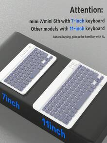 360 Degree Rotating Stand Keyboard Case Compatible With Ipad 11th Gen (2025 Model, A16), Made Of PU Leather, Detachable Wireless Bluetooth Keyboard With 150mAh Battery, Compatible With IPad 11/10th Gen Air4/Air5/Air6/Air7 10.9" (M2) 2024 Model (M3) And 10.2" IPad, Includes Wireless Keyboard And Apple Pencil Holder, Supports Auto Sleep/Wake, Gray Purple - Dusty Purple - View 10