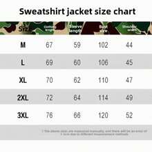 Classic Camouflage Shark Head Autumn And Winter Hooded Sweater Men's And Women's Cardigan Zipper Jacket - 紅色 - 查看 4