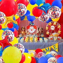120 Pieces Circus-Themed Balloon Set, With Four-Cornered Star Aluminum Foil, Suitable For Circus-Themed Decoration, Birthday Parties, Cartoon-Themed Decoration, Baptism Decoration, Carnival-Themed Party Decoration, No Power Supply Required - Multicolor - View 5