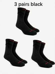 3 paia di calze da basket colori misti, calze da uomo in spugna imbottite, calze da compressione per calcio, corsa e attività all'aperto - Multicolore - Visualizzare 11