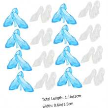 120pares High Heels Shoes Princess Shoes Dress Accessories House and Imaginative Fun - medianox2 piezas - Ver 7