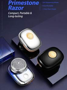 SKYWORTH Mini Portable Electric Shaver, Fast Charging, Quiet Motor, IPX7 Waterproof, Floating Heads, Compact Travel Shaver - Multicolor - View 3
