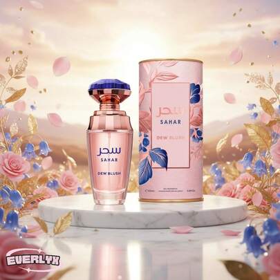 EverlyX Sahar Dew Blush Eau De Parfum 100ml - An Elegant And Delicate Women's Fragrance With Floral And Fruity Notes - A Soft And Sophisticated Scent Ideal For Everyday Use - ✅ Shipping To Spain In 24/48h