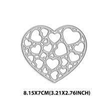 Metal Cutting Die, Metal Cutting Dies For Making Paper Cards, Scrapbooking, DIY Cards, Photo Albums, Assorted Craft Decorations. Heart Cutouts For Valentine's Day.