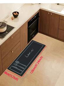1/2 Piezas Juego de Alfombras de Cocina con Patrón Geométrico - Alfombras, Adecuadas para Entrada, Sala de Estar, Lavandería y Baño - Perfectas para la Decoración del Hogar - multicolor - Ver 15
