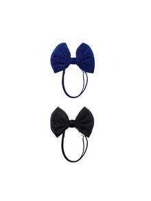 2/4pcs Pet Bow Headband, Bow Hair Ties Suitable For Small/Medium Dogs, Dog Collar Cat Pet Headpiece, Cute Pet Decoration For Holidays, Perfect For Pets On Valentine's Day And Weddings - Multicolor - View 14