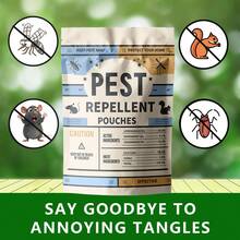 Pest Control Repellent Sachets, Rodent Repellent, Mouse Repellent, Peppermint Oil To Repel Mice And Rats, Rat Deterrent, Repels Mosquitoes, Roaches, Ants, Rodents, Spiders, Moths And Other Pest Repellent-10Pack - Beige - View 5