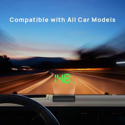 1pc HUD Head-Up Display GPS Speedometer Speed Display Gauge KMH/MPH