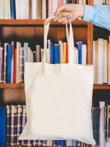 20/10/5/3pcs Canvas Tote Bags, Shopping Bags, Party Bags, Wedding Birthday Party Gift Bags, Craft Handbags, Party Favors, Birthday Decorations, Party Decorations, Wedding Decorations, Party Supplies, Lightweight Reusable Grocery Shopping Cloth Bags ,Travel Essential Bag - Multicolor - View 3