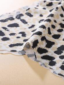 8pcs/Pack - Women's Seamless Leopard Print & Solid Color Wavy Trim Comfortable Smooth Fabric Triangle Panties - Multicolor - View 6