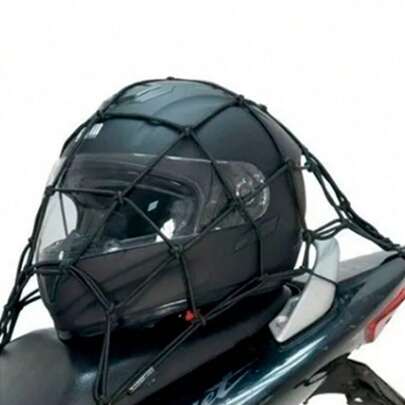 REDE ELÁSTICA ARANHA P/ CAPACETE E BAGAGEIRO DE MOTO 35cm*35cm de ferro